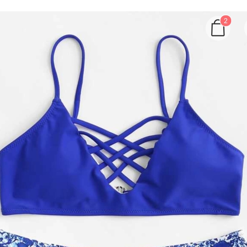 Blue bikini top ☀️